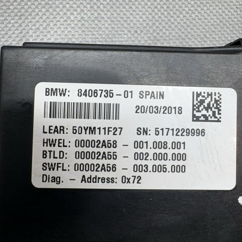 8406735 BMW C400X HEADLIGHT CONTROL MODULE 2018 2019 2020 OEM 8406735