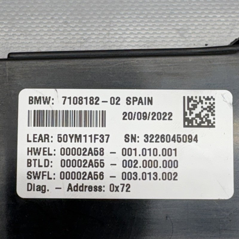 7108182 BMW F900R HEADLIGHT CONTROL MODULE 2020 2021 2022 2023 2024 7108182