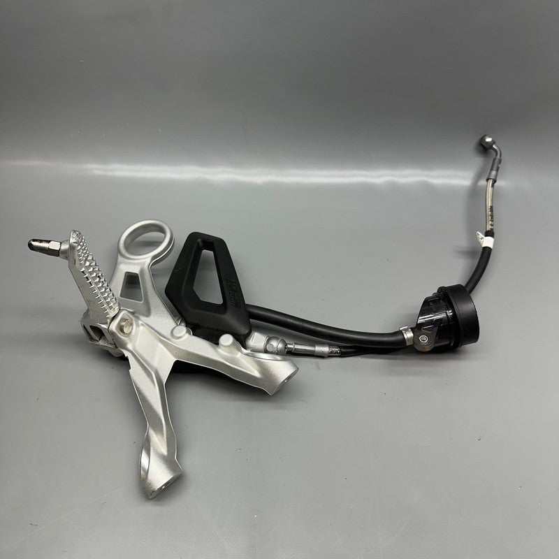 8568716 BMW S1000RR RIGHT FOOTREST WITH MASTER CYLINDER 2018 2019 2020 2021-2025 OEM