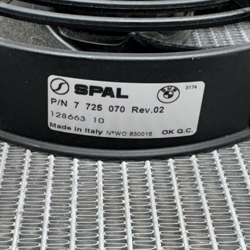 7725070 BMW C650 GT RADIATOR WITH FAN 2011 2012 2013 2014 2015 OEM 7725070