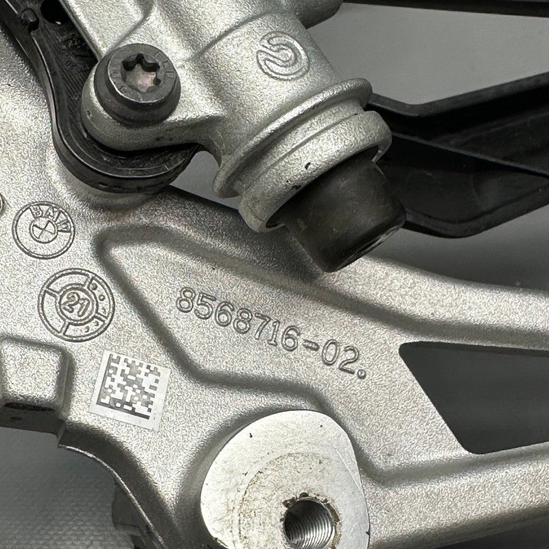 8568716 BMW S1000RR RIGHT FOOTREST WITH MASTER CYLINDER 2018 2019 2020 2021-2025 OEM