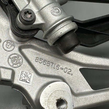 8568716 BMW S1000RR RIGHT FOOTREST WITH MASTER CYLINDER 2018 2019 2020 2021-2025 OEM