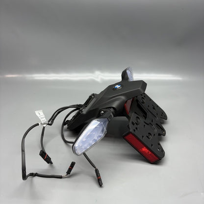 7107681 BMW M1000R TURN SIGNALS REAL PLATE BRACKET 2021 2022 2023 2024 OEM 7107681
