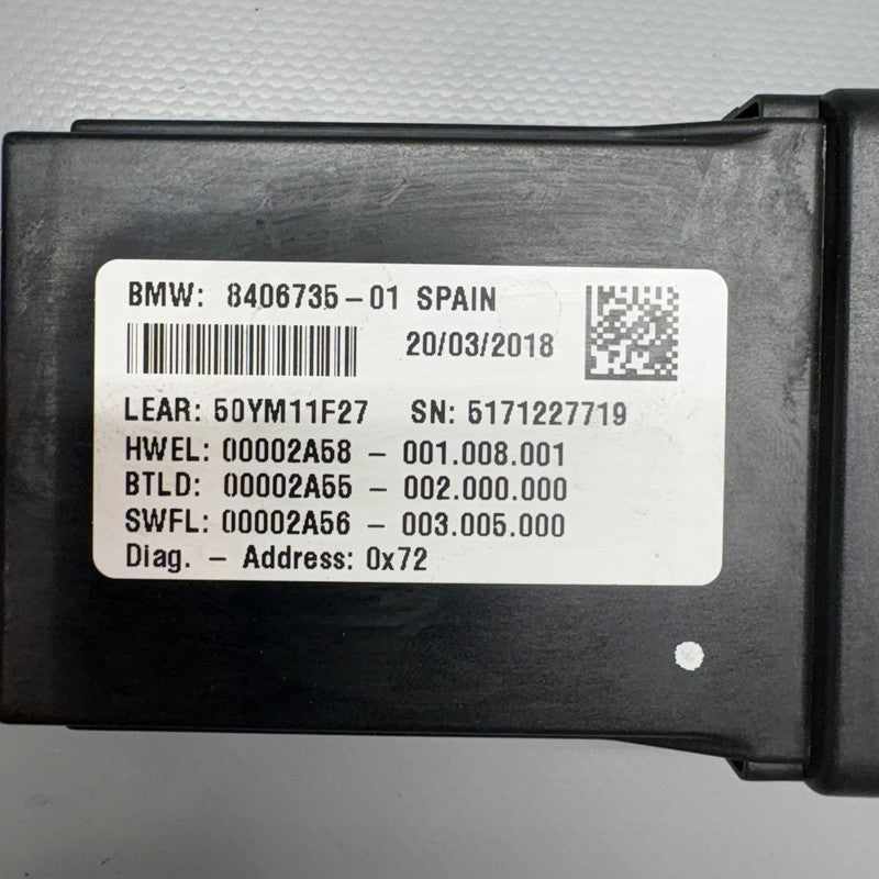 8406735 BMW C400X HEADLIGHT CONTROL MODULE 2018 2019 2020 OEM 8406735