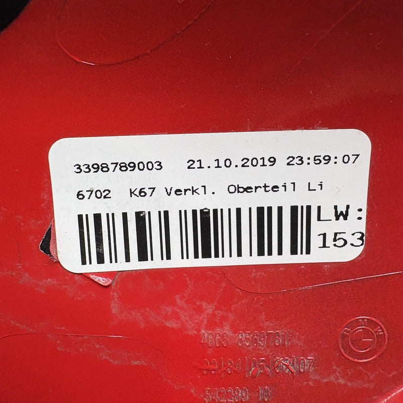 8569781 BMW S1000RR TRIM UPPER SECTION LEFT 2019 2020 2021 2022 2023 2024 OEM 8569781