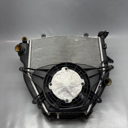 7699517 BMW K1300S RADIATOR WITH FAN  2007 08 09 10 2011 2012 2013 2014 2015 OEM 7699517