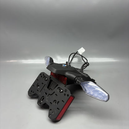 7107681 BMW M1000R TURN SIGNALS REAL PLATE BRACKET 2021 2022 2023 2024 OEM 7107681