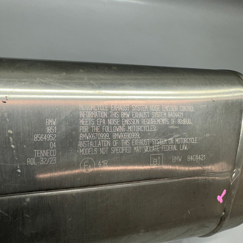 8564952 BMW S1000R REAR MUFFLER 2020 2021 2022 2023 2024 2025 OEM 8564952