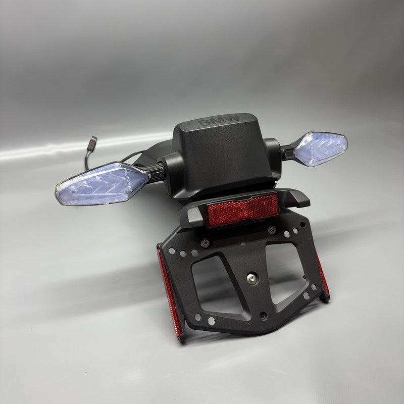 9443214 BMW R1300GS TROPHY LICENSE PLATE HOLDER WITH SIGNAL LIGHTS 2022 2023 2024 OEM