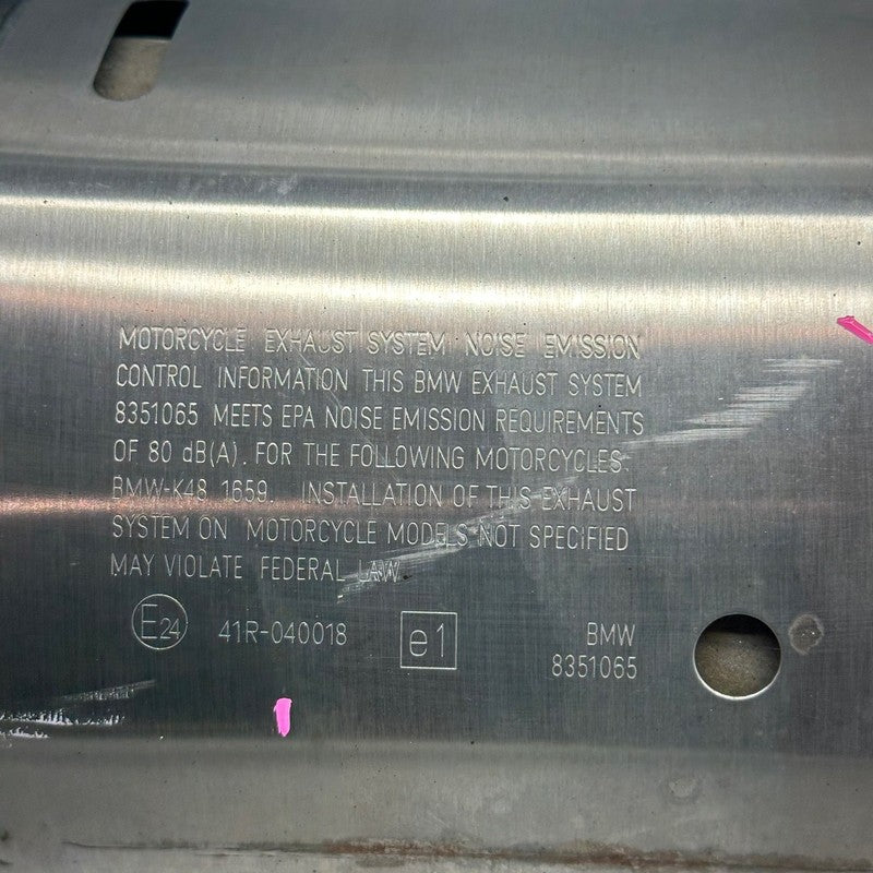 BMW K1600GTL MUFFLER RIGHT 2015 2016 2017 2018 2019 2020 2021 OEM