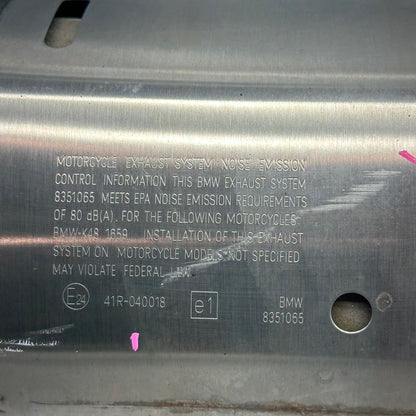 BMW K1600GTL MUFFLER RIGHT 2015 2016 2017 2018 2019 2020 2021 OEM