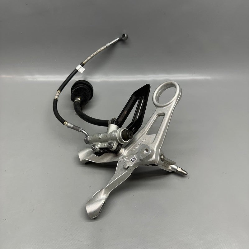 8568716 BMW S1000RR RIGHT FOOTREST WITH MASTER CYLINDER 2018 2019 2020 2021-2025 OEM