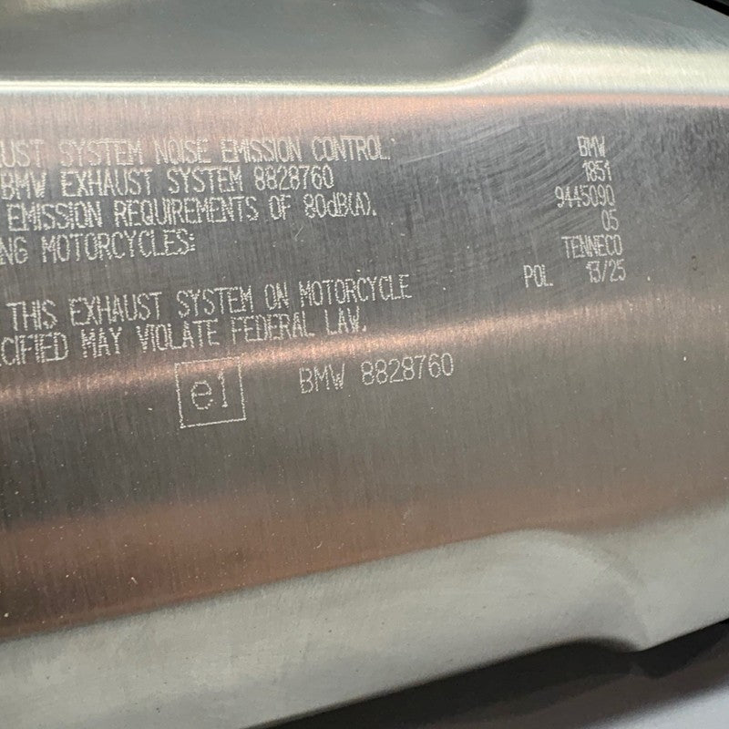 8828760 BMW R1300GS ADVENTURE REAR MUFFLER 2023 2024 2025 OEM 8828760