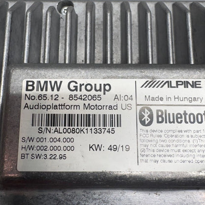 BMW K1600 BAGGER RADIO CONTROL UNIT 2017-2019 2020 2021 2022 2023 2024
