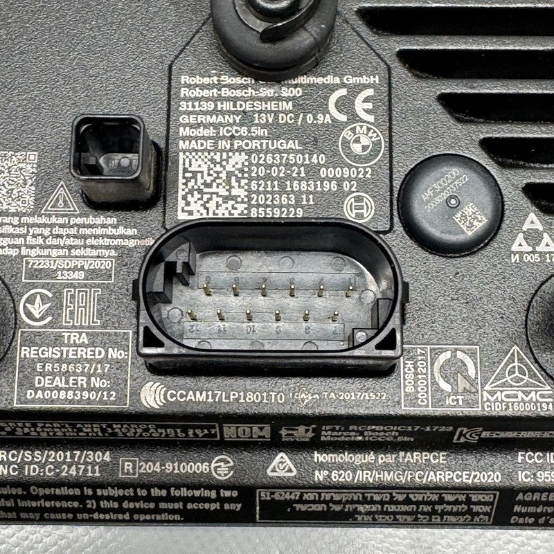 BMW F850GS TFT INSTRUMENT CLUSTER 2016 2017 2018 2019 2020 2021 2022 2