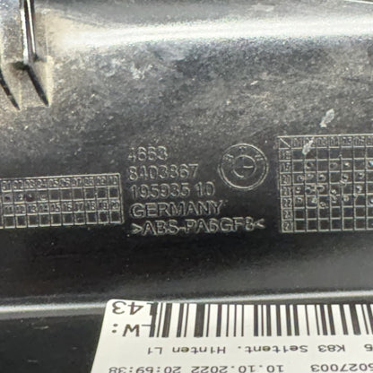 8403867 BMW F900R SIDE REAR TRIM FAIRING LEFT 2020 2021 2022 2023 2024 OEM 8403867