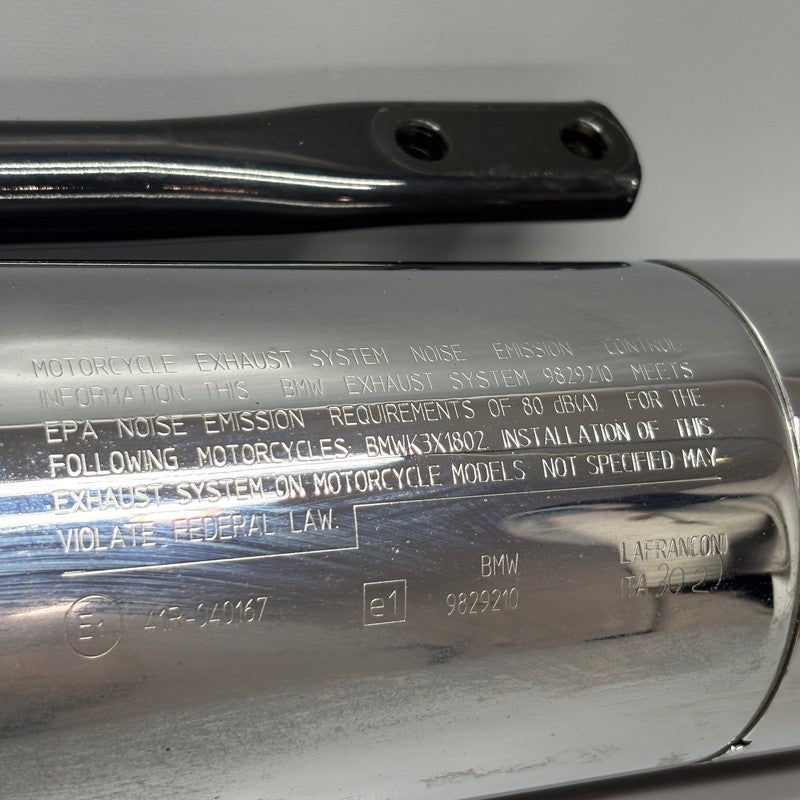 9829210 BMW R18 MUFFLER RIGHT 2020 2021 2022 2023 2024 OEM 9829210