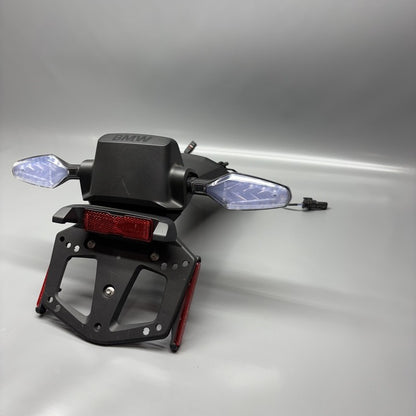 9443214 BMW R1300GS TROPHY LICENSE PLATE HOLDER WITH SIGNAL LIGHTS 2022 2023 2024 OEM