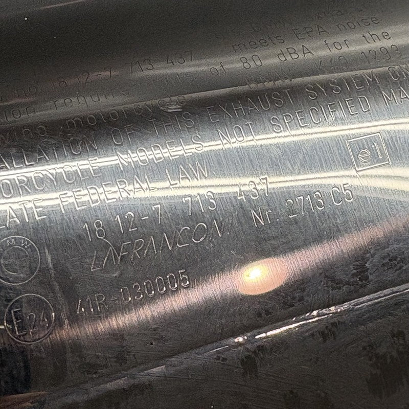 7713437 BMW K1300S EXHAUST SILENCER MUFFLER  2007-2011 2012 2013 2014 2015 OEM 7713437