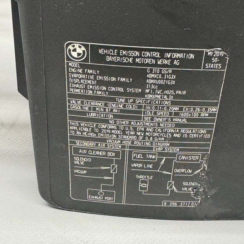 BMW G310R US BATTERY BOX TRAY 2016 2017 2018 2019 2020 OEM 8556886