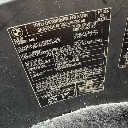 C 650 SPORT BMW C 650 SPORT LUGGAGE COMPARTMENT FLOOR 2014 2015 2016 2017 2018 2019 2020 OEM